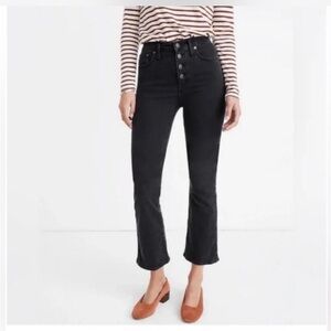 Madewell Black Cali Demi Boot Jeans